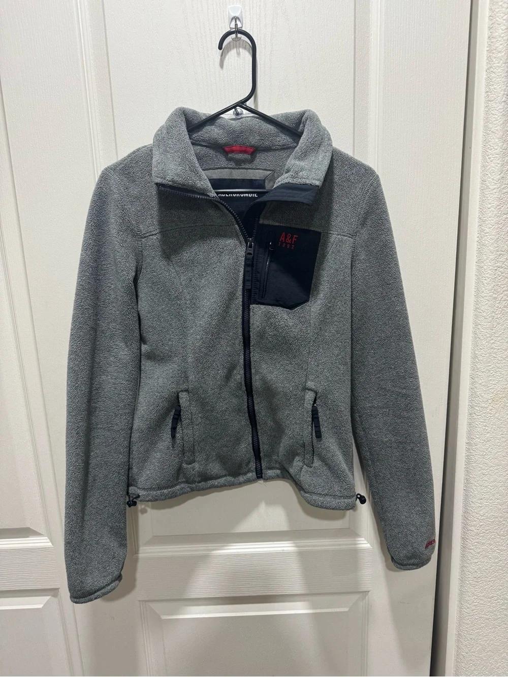 Abercrombie & Fitch A&F Gray Fleece Full Zip Jacket Women’s S
